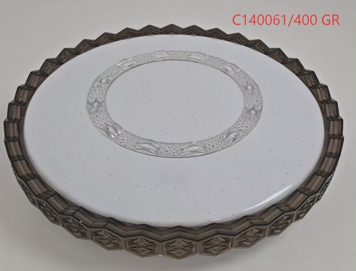 C140061/400 Grey Crystal Decorative LED Ceiling Light